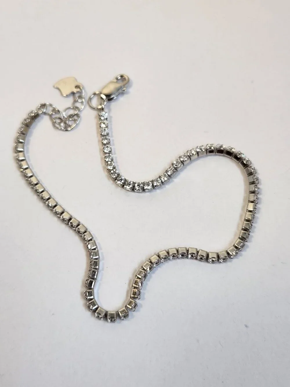 VTG NWOT Swarovski Tennis Bracelet 925 Sterling Silver 7